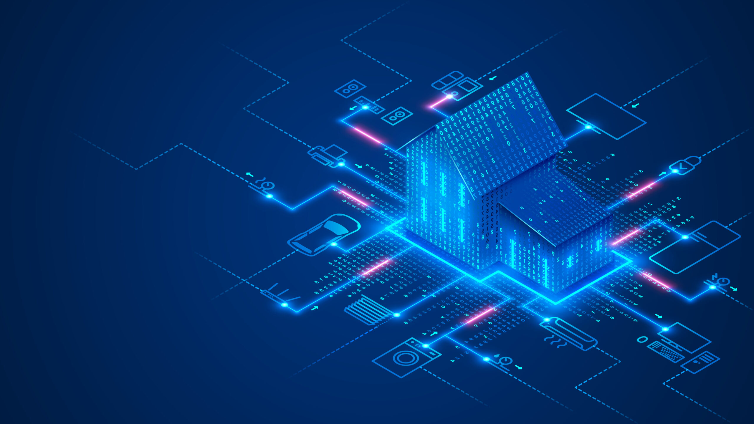 Smart,Home,Technology,Conceptual,Banner.,Building,Consists,Digits,And,Connected